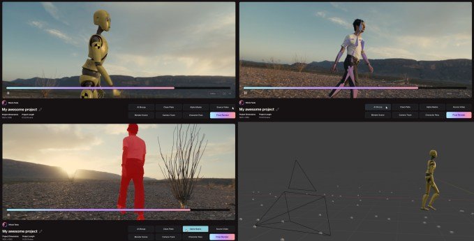 Visual breakdown of AI-generated VFX assets