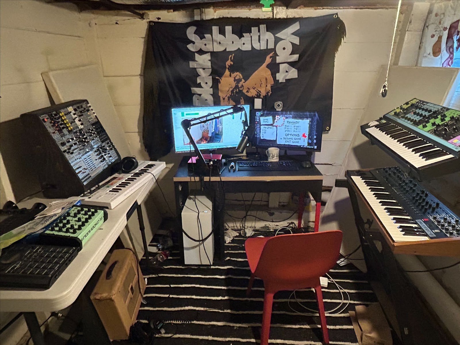 Sound treatment in the studio