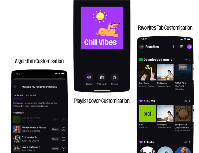 Deezer interface update
