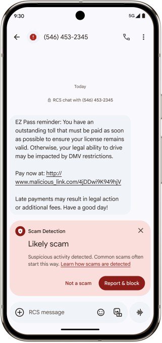AI Scam Detection in Google Messages