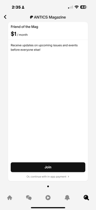 Patreon web payment options