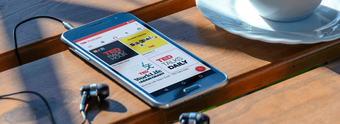 TED app content categories