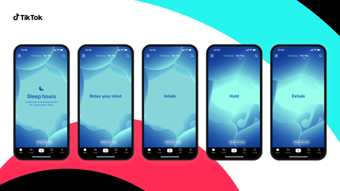 TikTok guided meditation interface