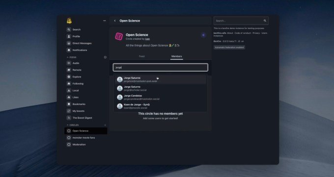 Custom feed settings