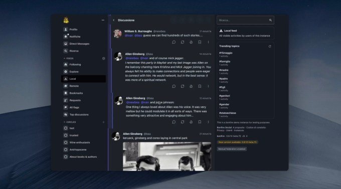 Threaded discussion view