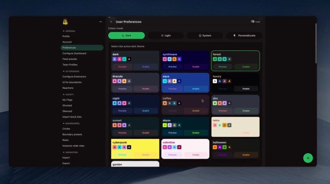 Profile management dashboard