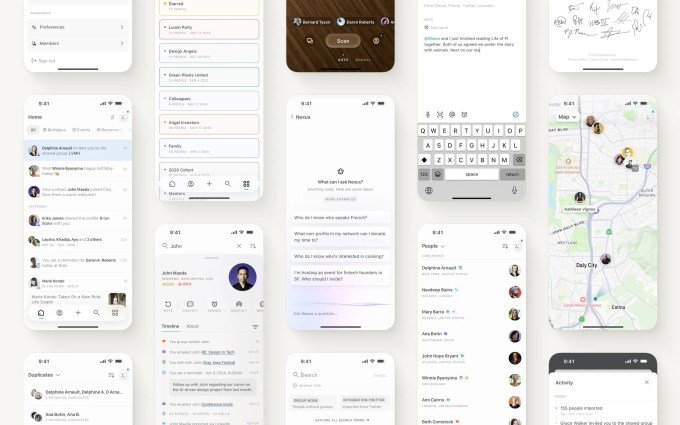 Clay application interface on mobile