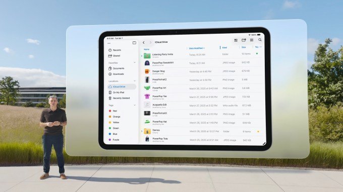 iPadOS 26 Files app interface