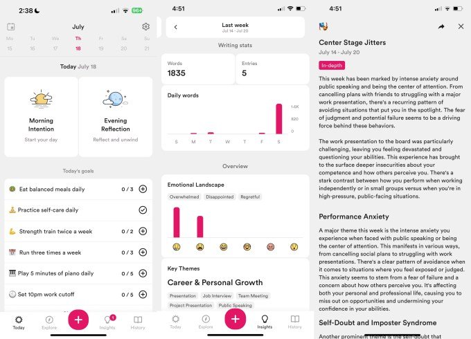 Rosebud app features