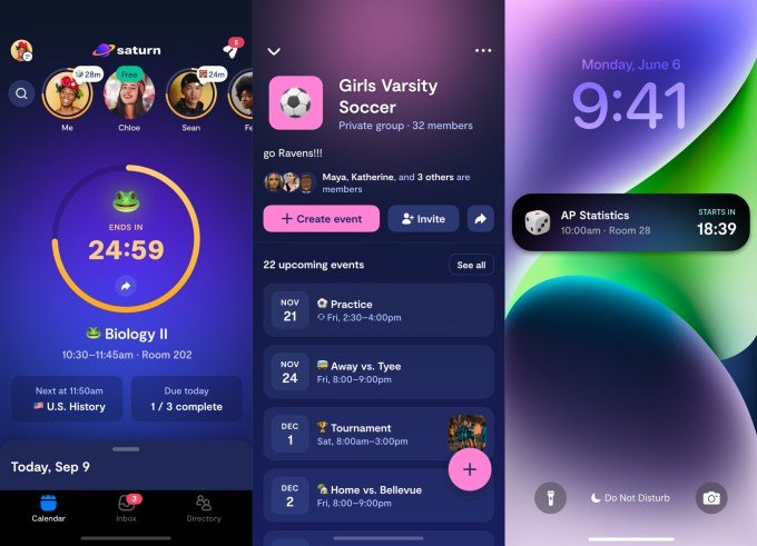 Saturn app interface