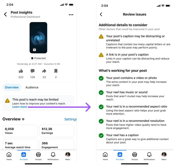 Facebook creator dashboard
