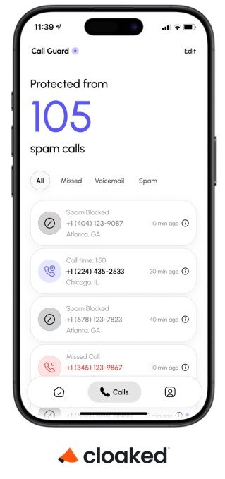 Cloaked Call Guard interface