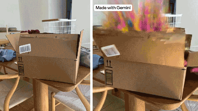 Demonstration of image-to-video generation using Google Veo 3