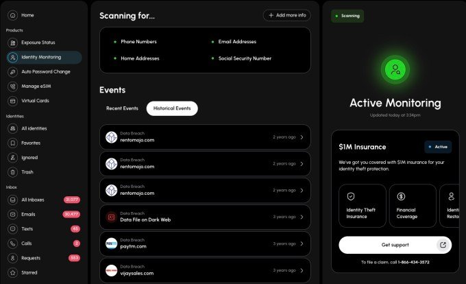 Identity Monitoring Dashboard