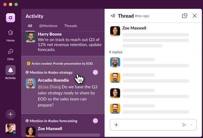 Slack AI action items feature
