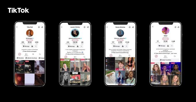 TikTok Songwriter promotional features interface