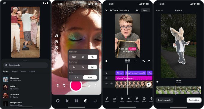 Edits app tools and features