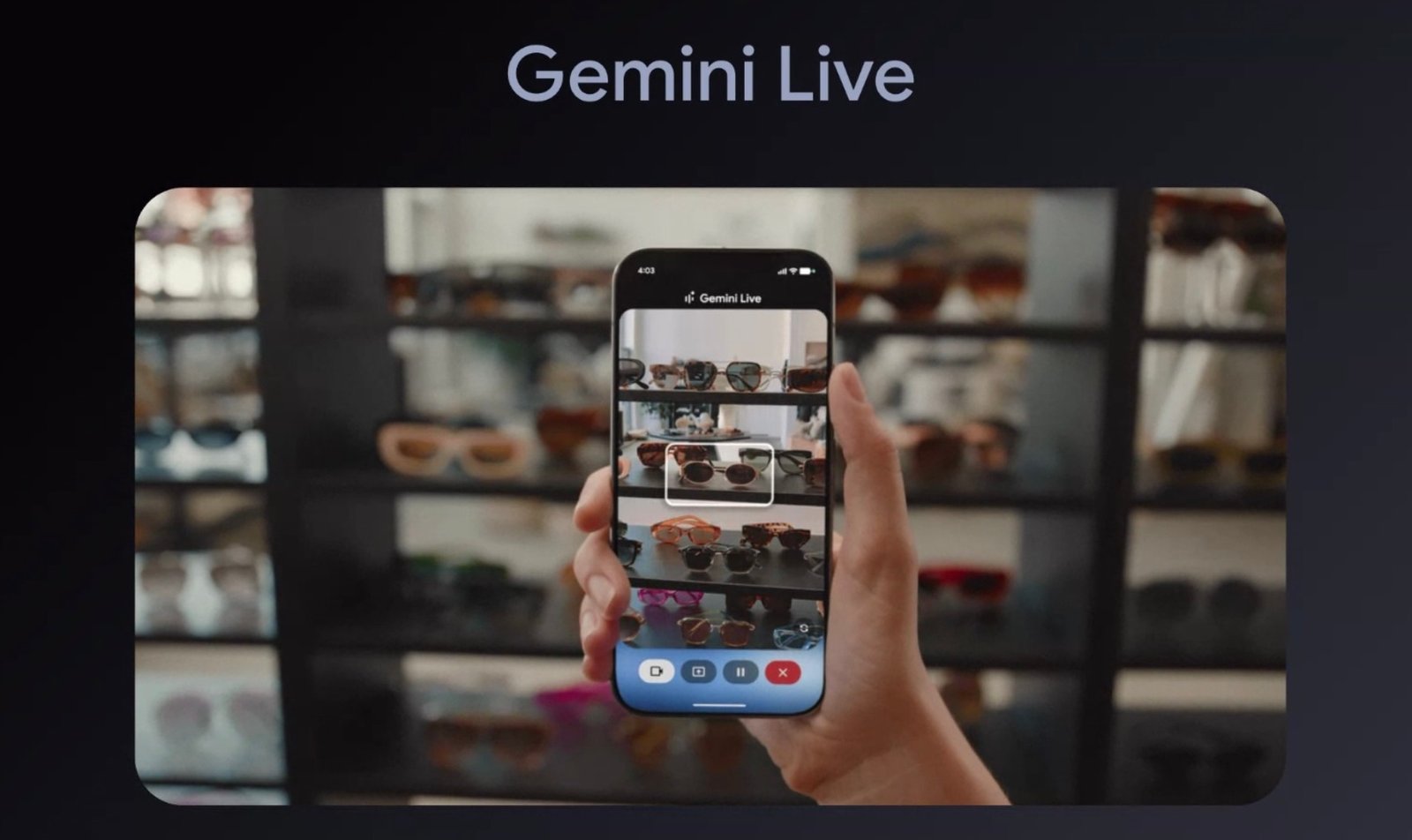 Gemini Live interface on Pixel 10