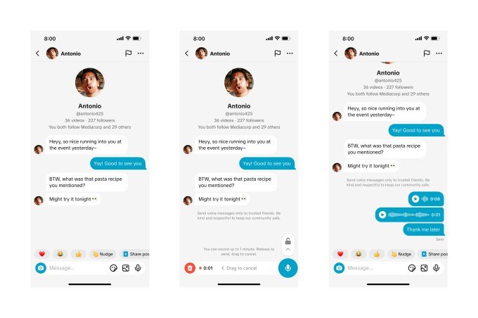 TikTok DM updates