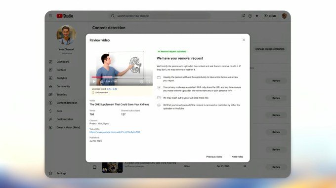 Likeness detection dashboard