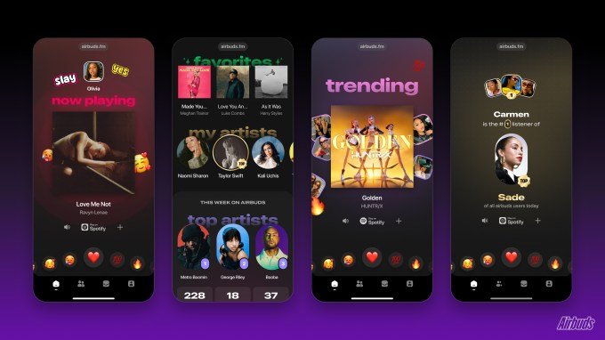 Airbuds user interface