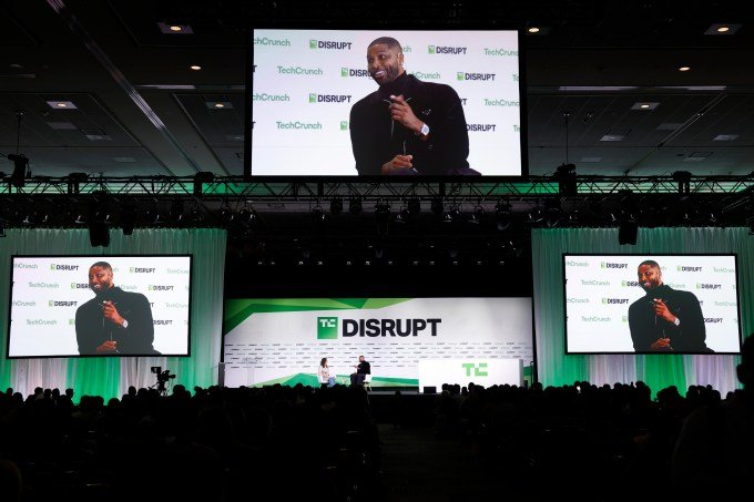 Tristan Thompson speaking onstage