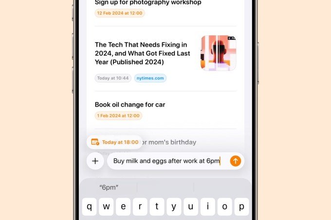 Capture app AI suggestions