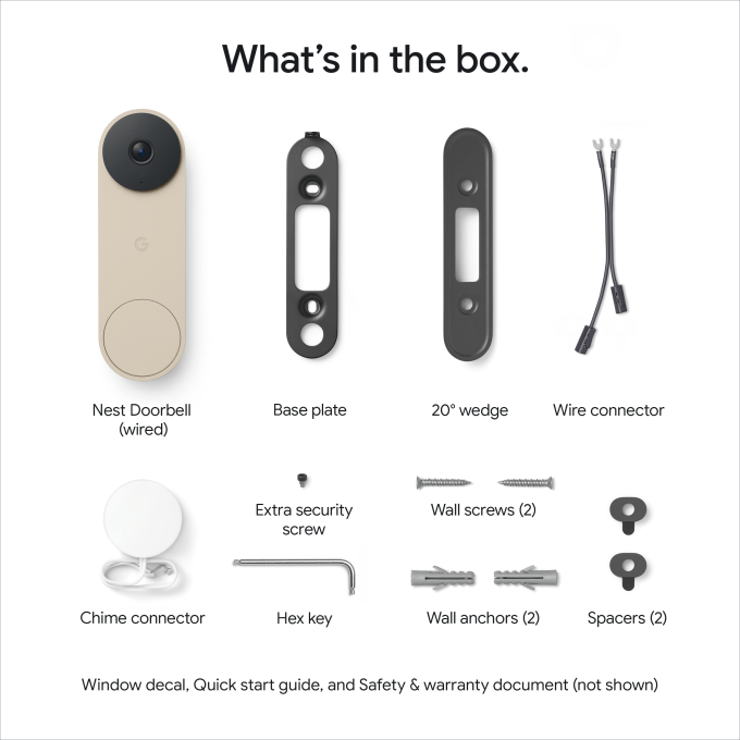Google Nest Doorbell Linen
