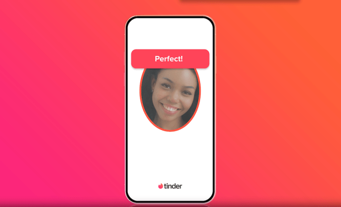 Tinder Face Check verification interface