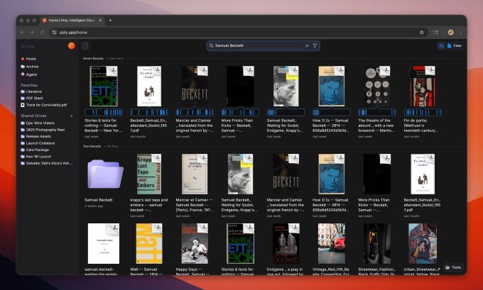 Poly AI file search interface