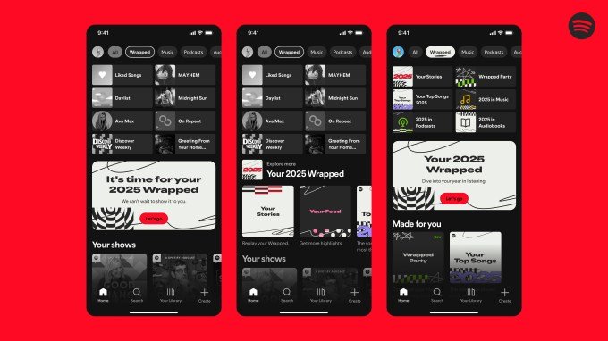 Spotify Wrapped 2025 entry points