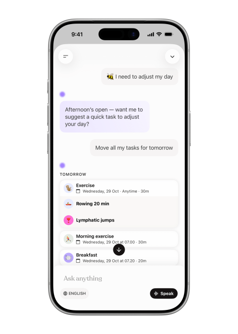 Tiimo visual AI planner interface