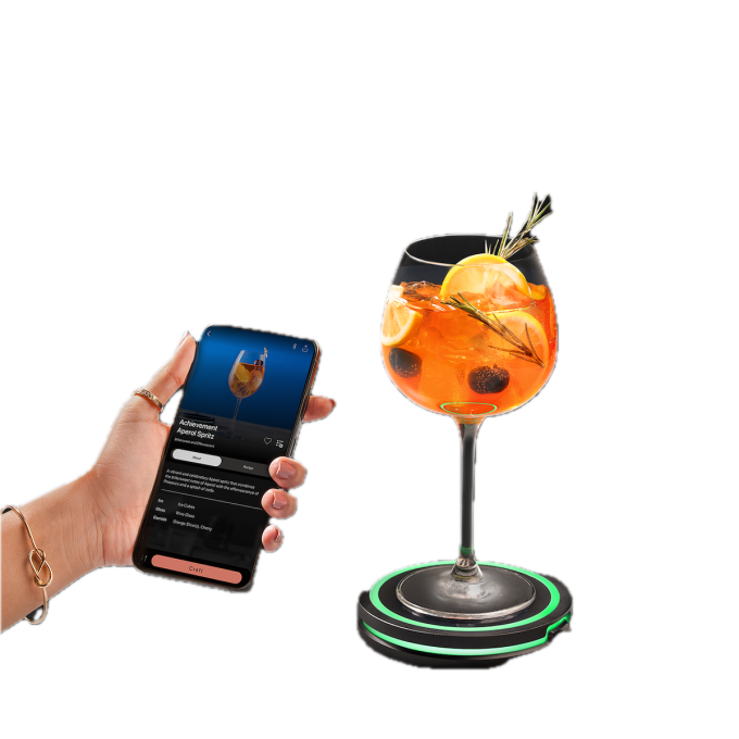 Barsys smart coaster for precise pouring