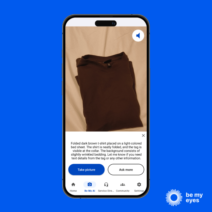 Be My Eyes AI visual assistance