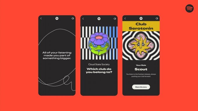 Wrapped Clubs interface