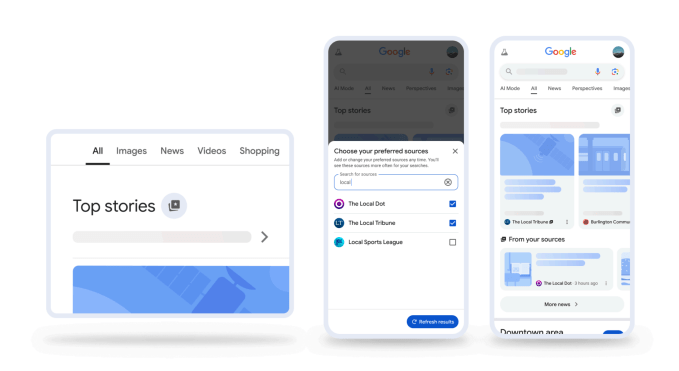 Google News AI overview interface