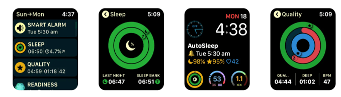 AutoSleep health tracking