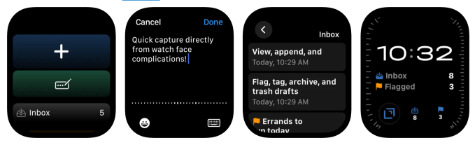 Drafts app on Apple Watch