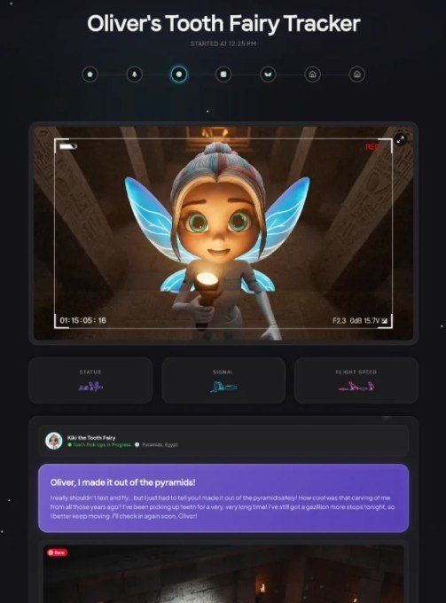 Kiki the Tooth Fairy digital interface