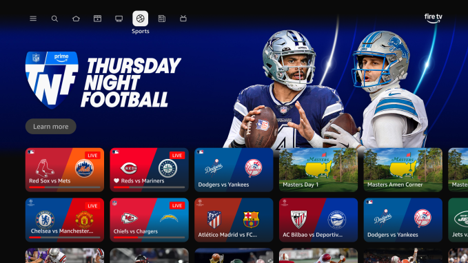 Fire TV Sports Screen