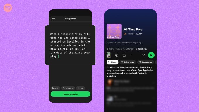 Custom AI playlist creation