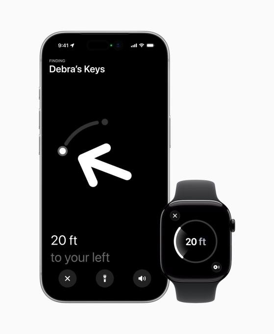 Apple AirTag Precision Finding interface