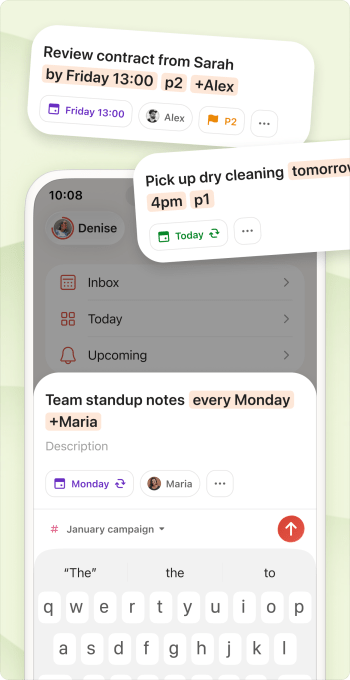 Todoist Quick Add feature