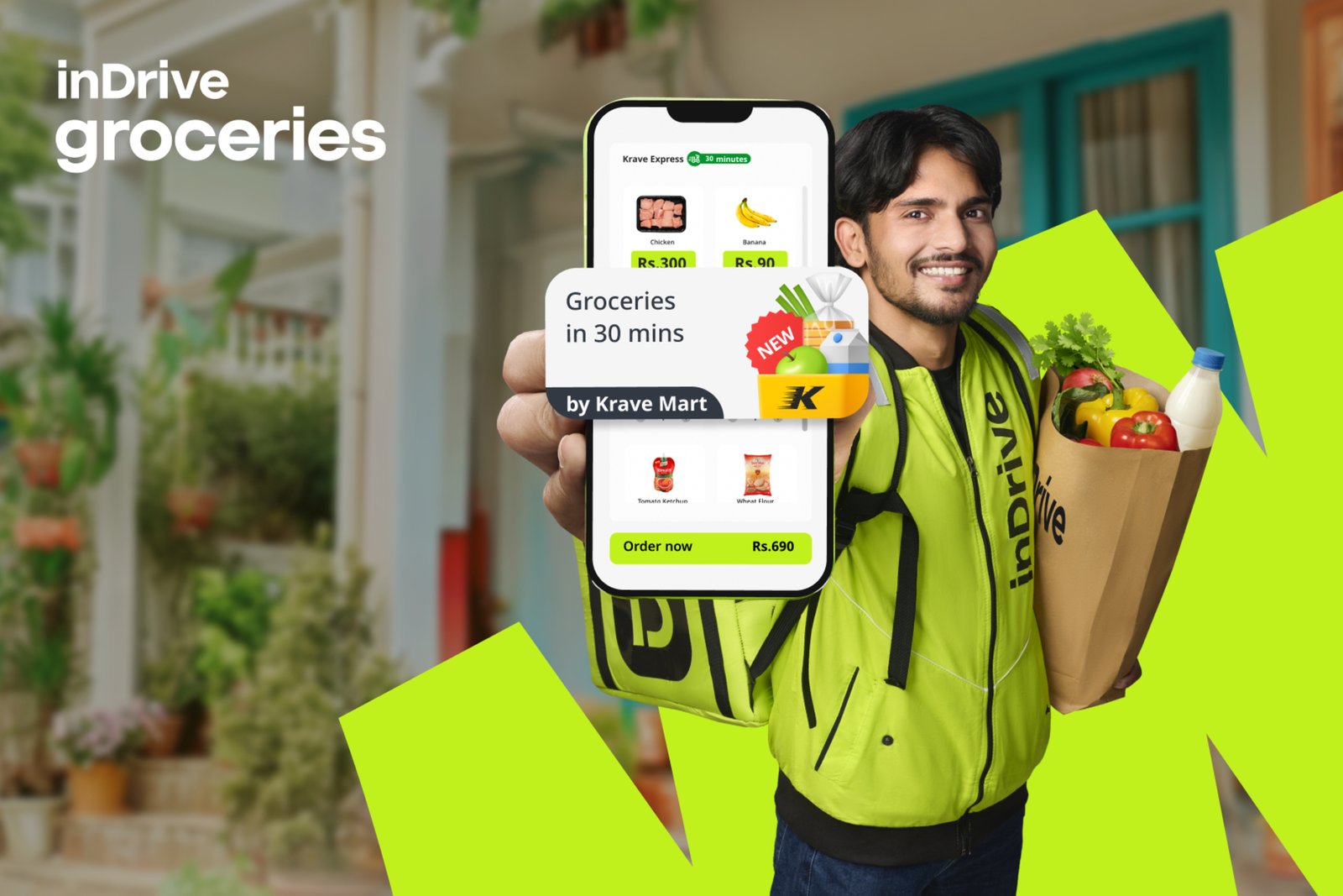 inDrive grocery delivery service launch in Pakistan