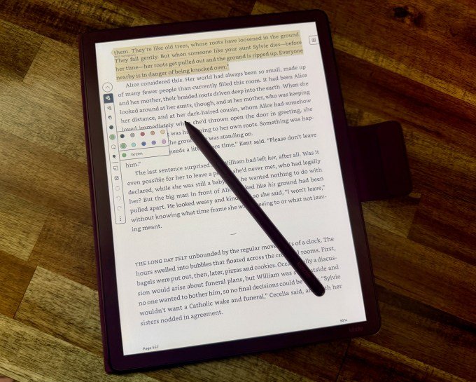Handwriting on Kindle Scribe