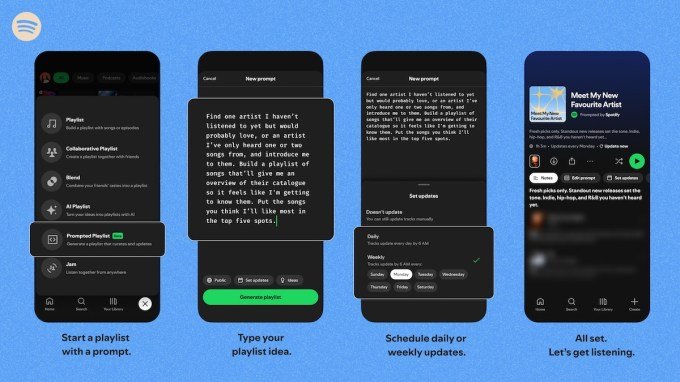 Spotify AI-powered playlist interface