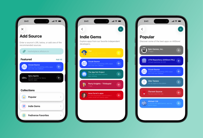 AltStore PAL app design