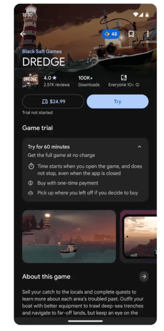 Google Play gaming interface updates