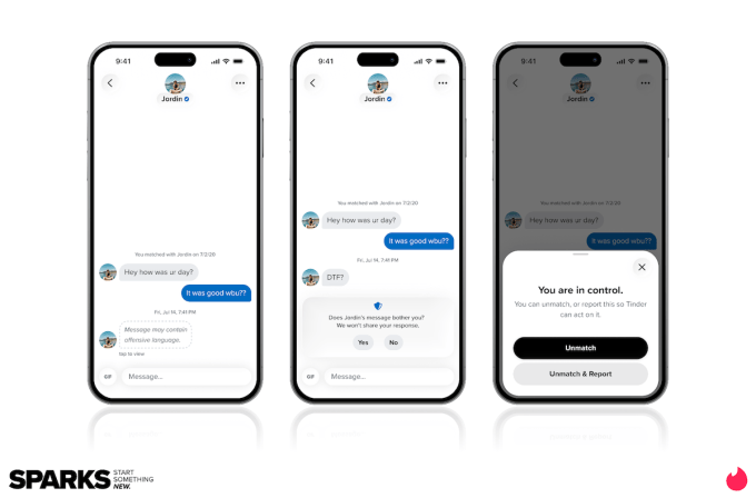 Tinder AI safety features