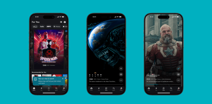 Disney+ Verts vertical video feed interface